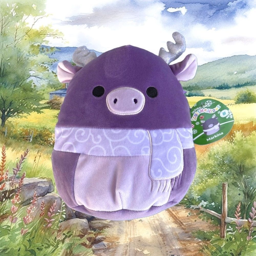 MARKINA THE PURPLE MOOSE 7.5” SQUISHMALLOWS
